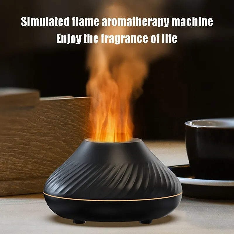 Flame Aromatherapy Humidifier Nordic Desktop Home Style Atmosphere Light High Fog Quiet Small Space and Saving