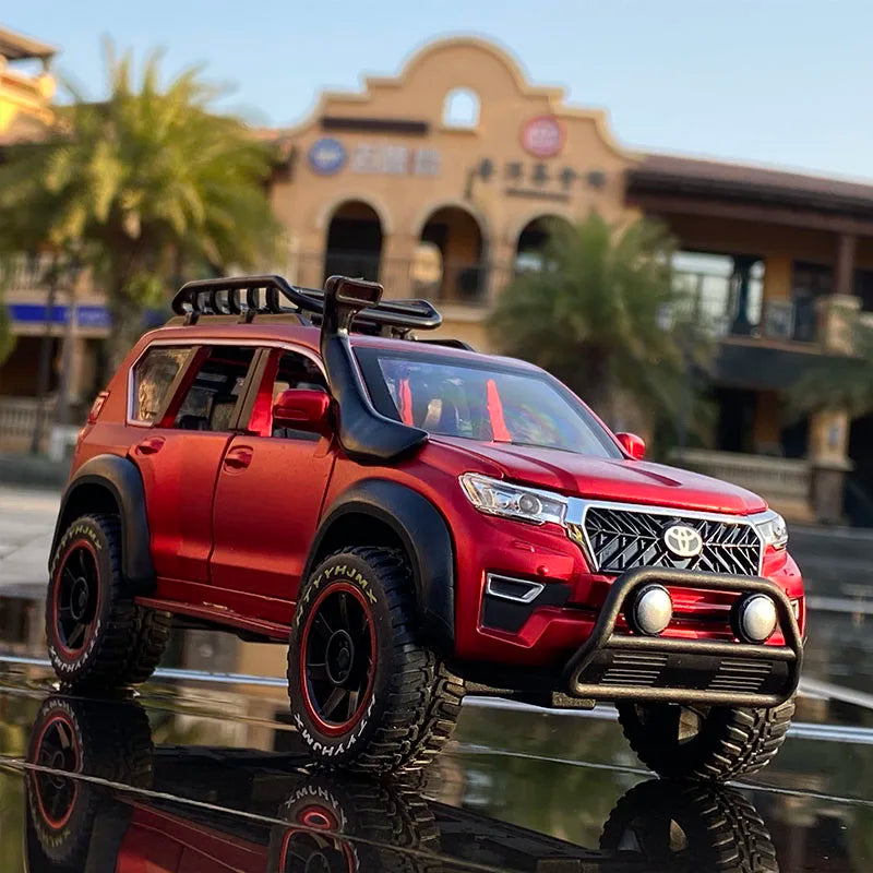 1:24 Toyota Prado SUV Alloy Car Model Diecast Metal Toy Modified Off-road Vehicles Car Model Simulation Collection Kids Toy Gift