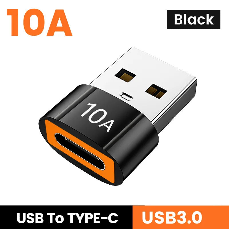 10A USB 3.0 Type-C Data Adapter Type C OTG USB C Male To USB Female Converter For Macbook Xiaomi Samsung S20 Fast OTG Connector