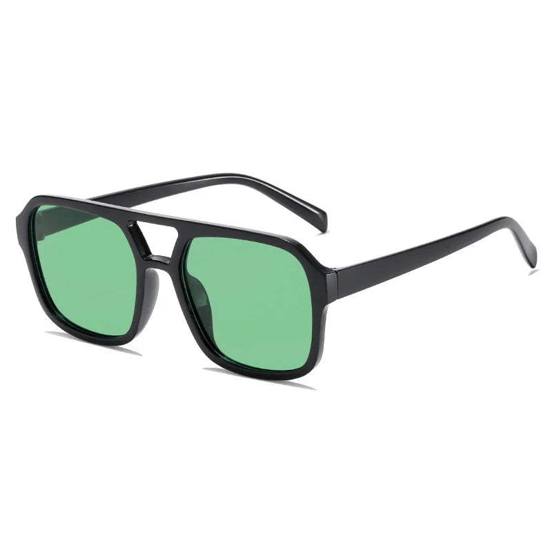 adult style, sunglasses, square Double new beam personalized Korean version, trendy sunglasses, high-end, UV resistant,