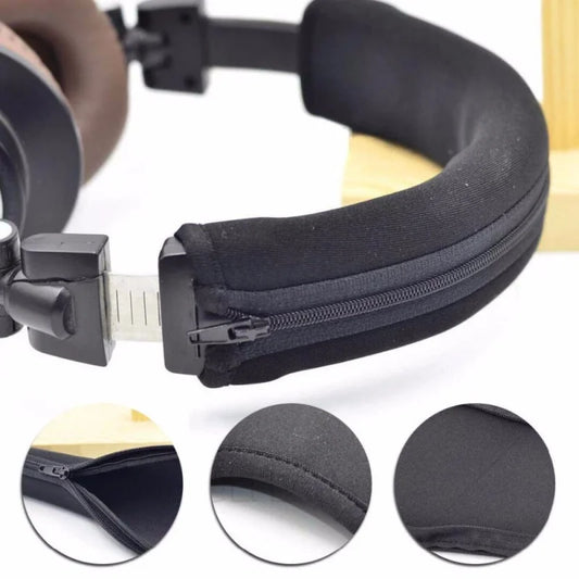 Zipper Headphone Protector Sleeve Cushion Pad Headband For Audio Technica ATH MSR7 M50X M40X M30 M20X