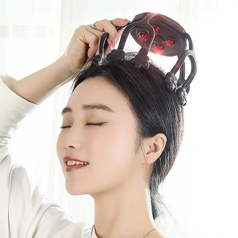 Head Massager Scalp Octopus Electric Massagers Scalp Massager Scalp Massage Tool Electric Head Scratcher Adjustable Modes