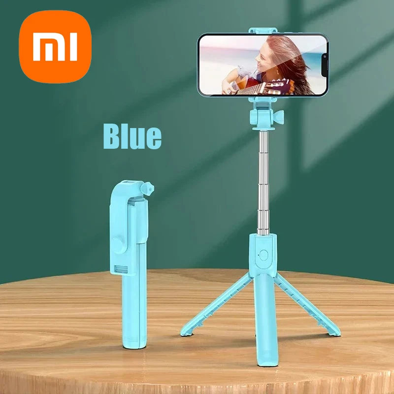 Xiaomi Bluetooth Selfie Stick Tripod Holder With Remote Shutter Fill Light Extendable Wireless Remote Retractable Phone Stand