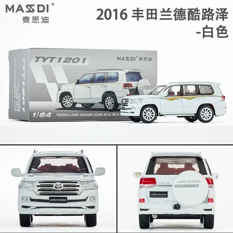 MASDI 1/64 Costa Toyota LC300 200 80 Sea Lion alloy model, children's collection of decorative toys, holiday gifts for children.