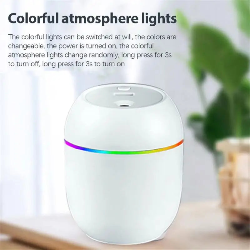 Mini Humidifier Usb For Household Use To Increase Air Humidity And Alleviate Skin Dryness Nightlight Mute Portable Desktop Small