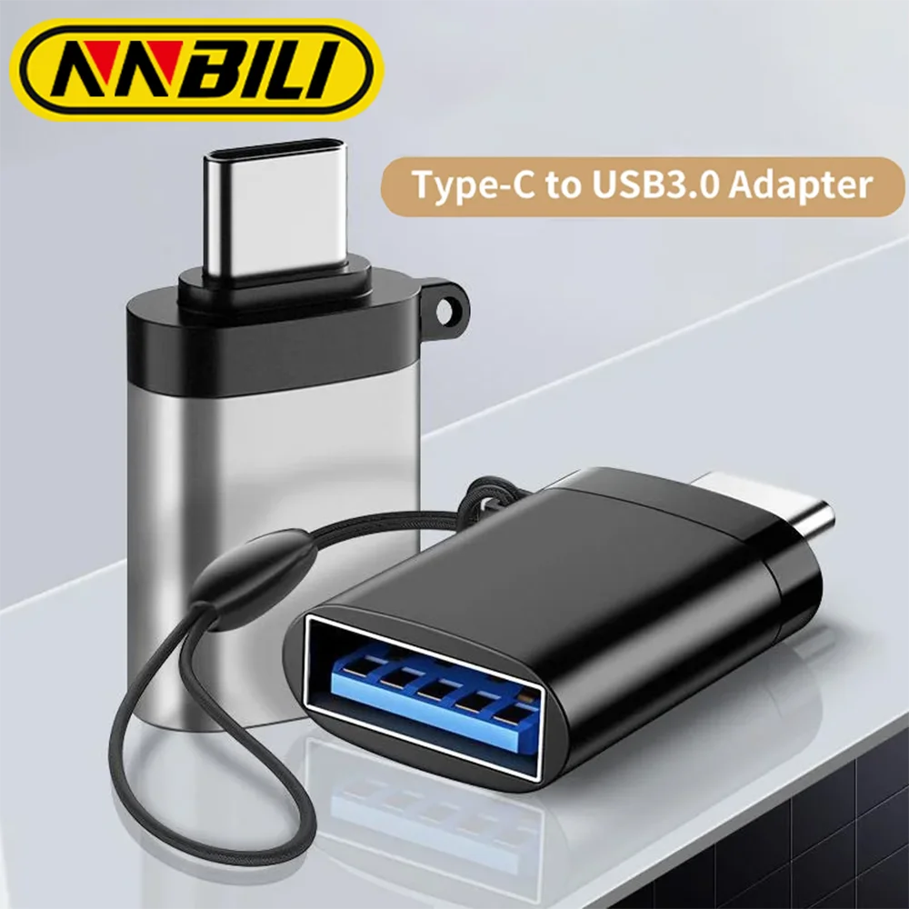 NNBILI USB 3.0 Type C OTG Adapter Fast USB A to Type C Adapter for  Xiaomi Huawei Mini USB Adapter Type-C OTG Cable Converter