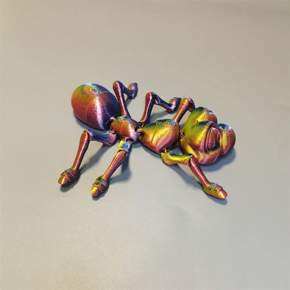 3D Printing Simulation Tree Frog Joint Movable Frog Ant Crab Ornaments Kitchen Home Decoration Offices Funny Animal Desk Toys