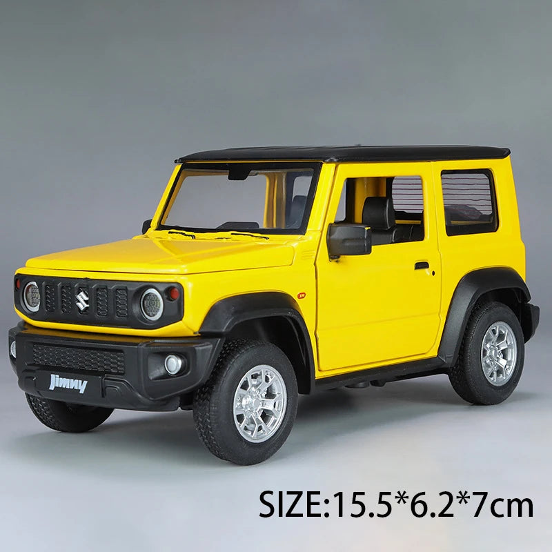 1:24 SUZUKI Jimny Alloy Car Model Diecasts Metal Off-Road Vehicles Car Model Sound and Light Simulation Collection Kids Toy Gift