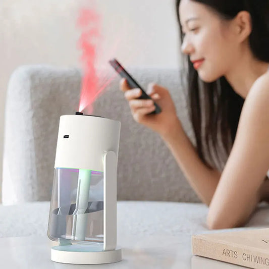 Starry Sky Air Humidifier USB Color Night Light Rotating 280ml Small Silent Vehicle Home Air Humidification Big Fog Creative