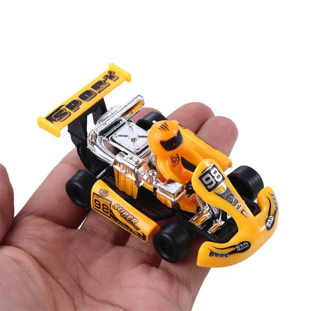 Mini Car 1/2Pcs 4 Wheels Vehicle Set Toy Vehicles Car Model Formula Car Racing Car Toy Pull Back Kart Toys Inertia Car Toy