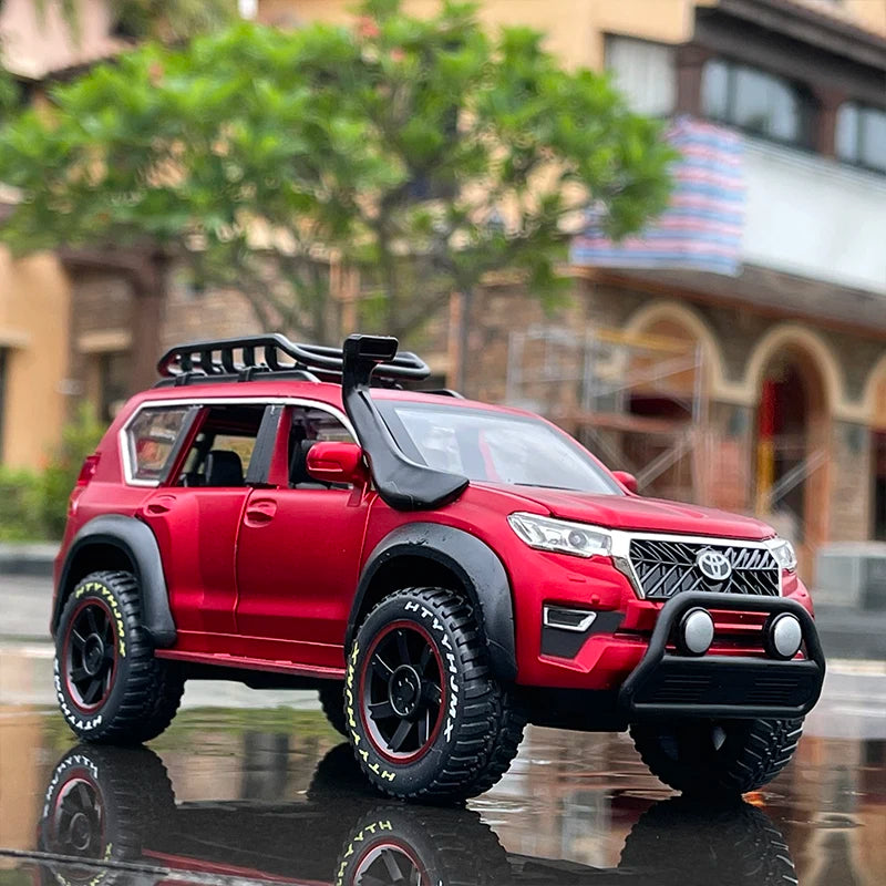 1:24 Toyota Prado SUV Alloy Car Model Diecast Metal Toy Modified Off-road Vehicles Car Model Simulation Collection Kids Toy Gift