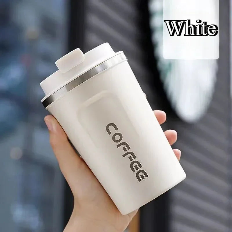 380ml/510ml Stainless Steel Coffee Cup Travel Thermal Mug Leak-Proof Thermos Bottle Tea Coffee Mug Vacuum Flask Insulated Cups