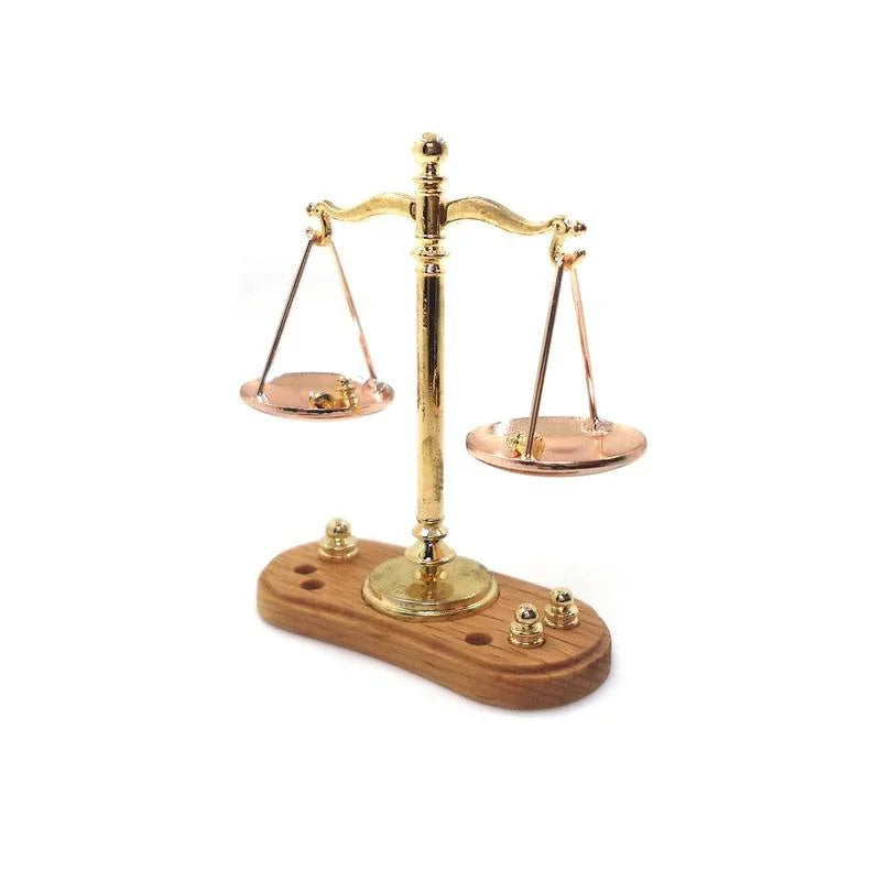 New 1Pc 1/12 Doll House Miniature Accessories Mini Balance Scale Model Toy Decorative Model Toy for Decor Accessories