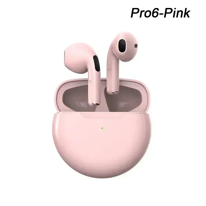 Air Pro6 Bluetooth Headphones Tws Earphone Bluetooth Wireless Bluetooth Headset Pods EarPods Wireless Headphones Pro 6 Earbuds