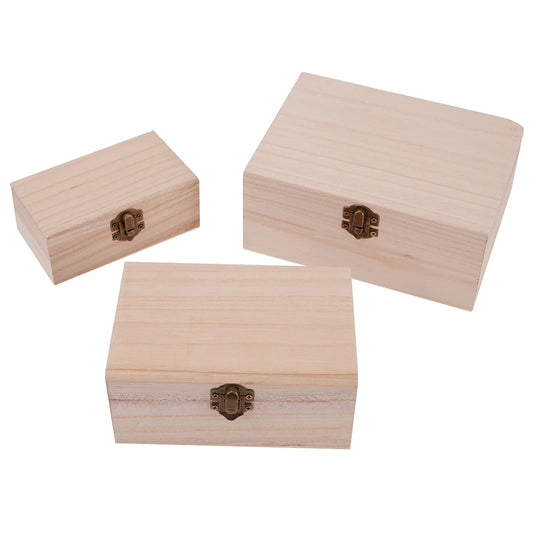 Wooden Storage Box With Lid Multifunction Hinged Boxes Craft Gift Packing Box Jewelry Case Box Containe Christmas Candy Box