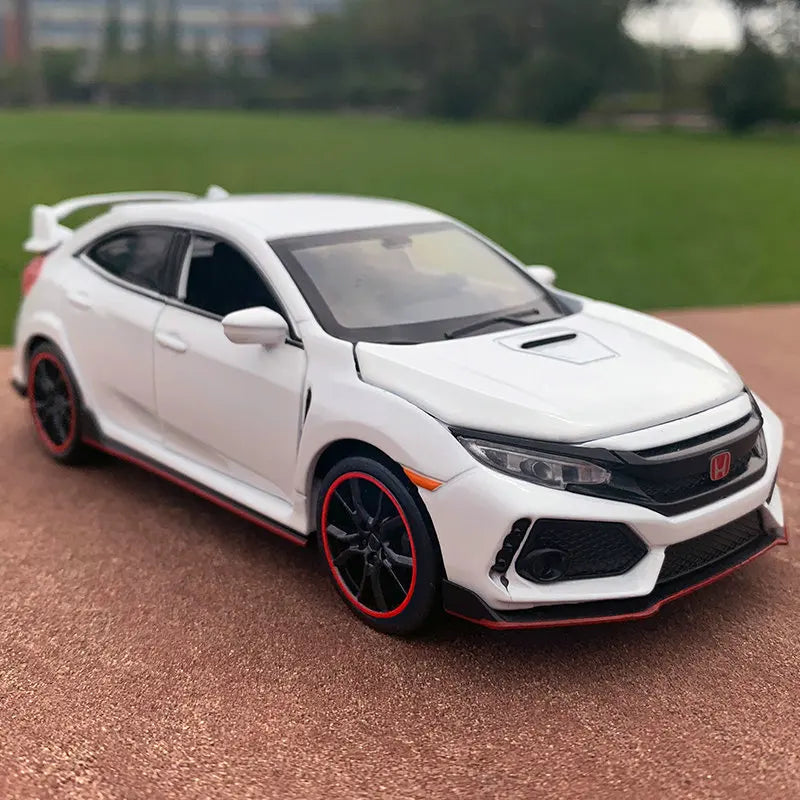 1:32 Honda CIVIC TYPE-R Diecasts Car Model Toy car Metal Model With Sound Light Collection Toys For Children Christmas Gift A109