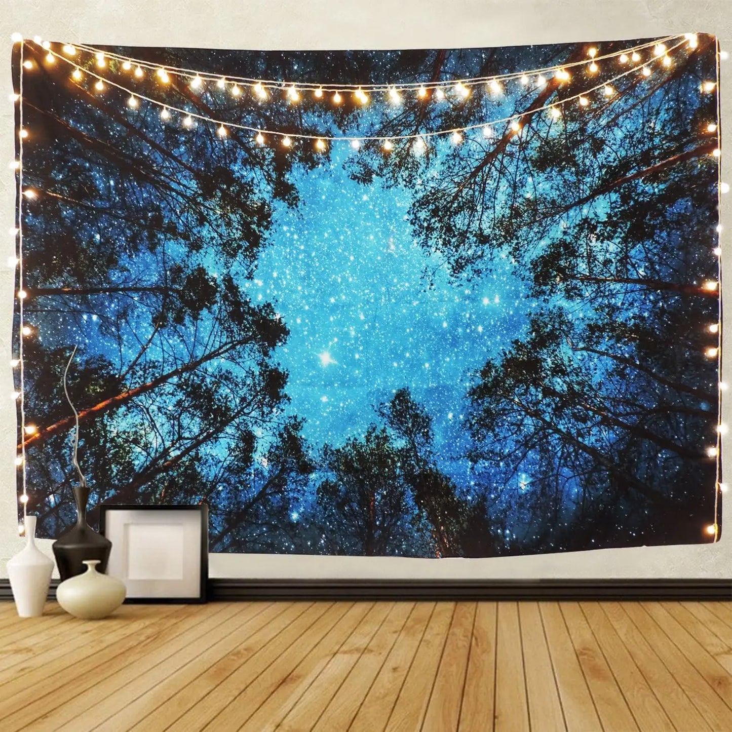 1pc natural forest tree wall tapestry medium and large 3D printed wall art wall hanging bedroom living room dormitory decoration