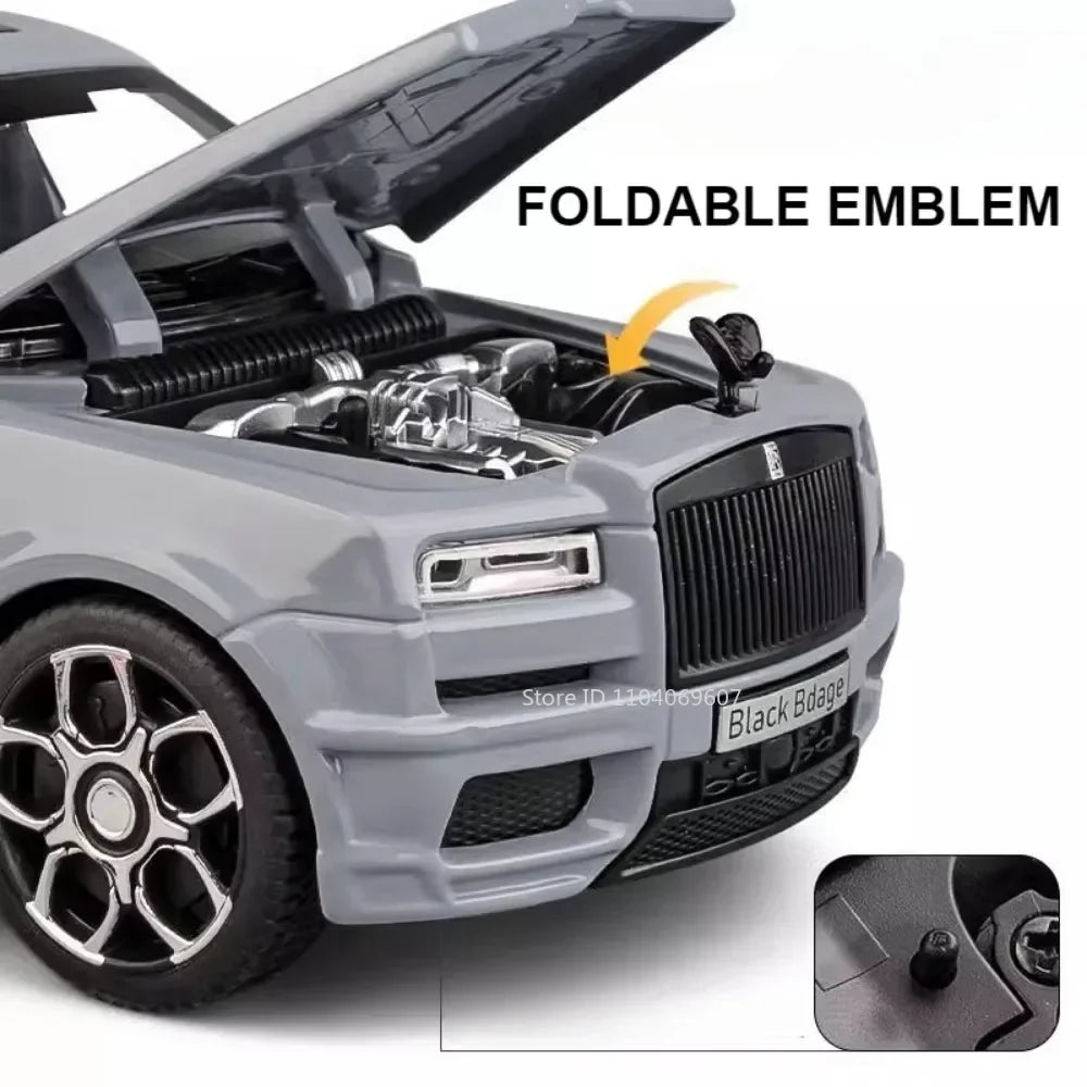 1:32 Alloy Rolls Royce Cullinan SUV Model Car Toy Diecast Metal Simulation Sound Light Off-road Vehicle Model Collection Kid Toy