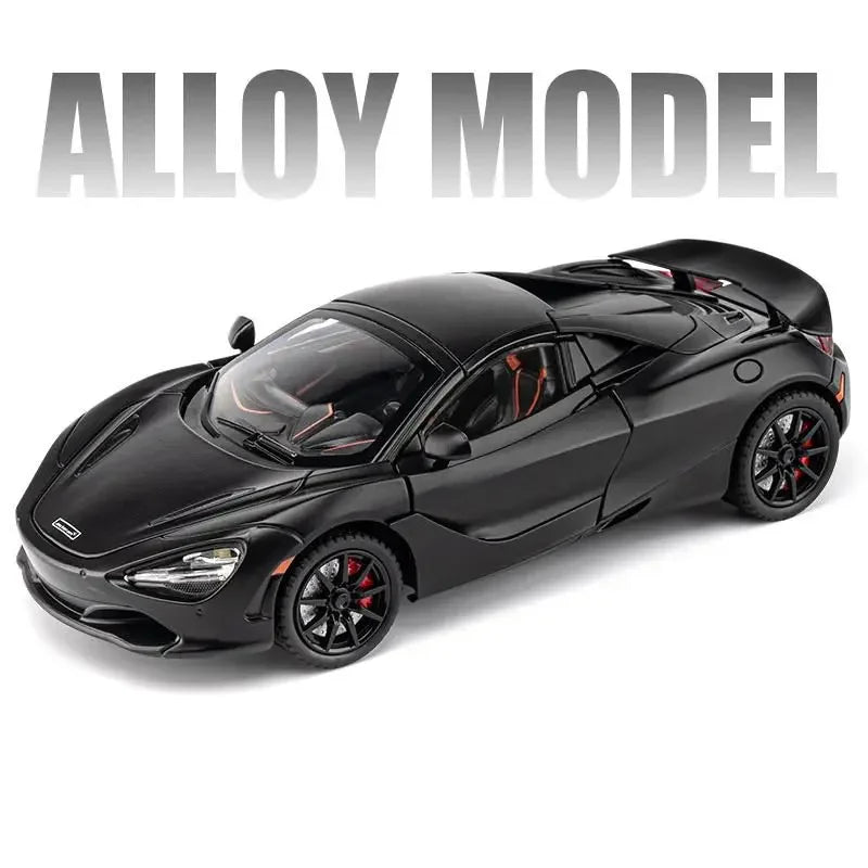 1:24 McLaren 720S Alloy Racing Car Model Diecast Metal Sports Car Model Simulation Sound and Light Collection Childrens Toy Gift