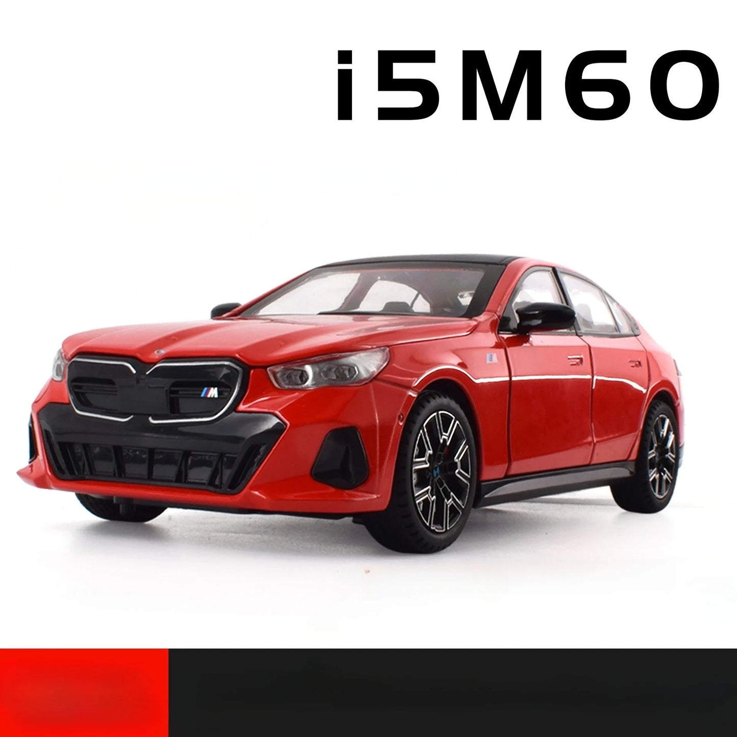 1:24 BMW I5 M60 Alloy Diecast Model Car Die Casting Children's Toy Car Birthday Gift For Boy Present Hobby Collect