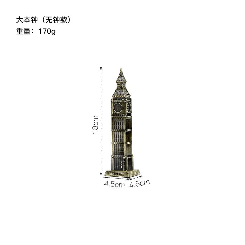 World Famous Landmark Statue of Liberty Big Ben Tower Bridge Golden Gate Replica