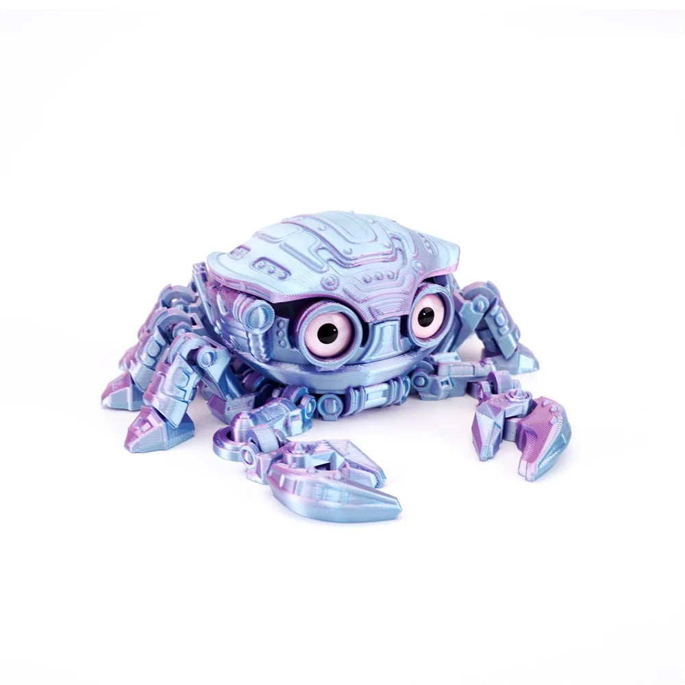 3D Printing Toys Mechanical Crab Joint Movable Model Novelty Adult Toy Anti-stress Figurine Miniature Desk Accessories Birthday