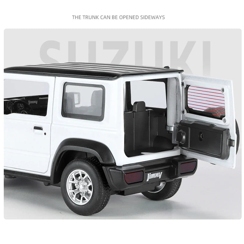 1:24 SUZUKI Jimny Alloy Car Model Diecasts Metal Off-Road Vehicles Car Model Simulation Sound and Light Collection Kids Toy Gift