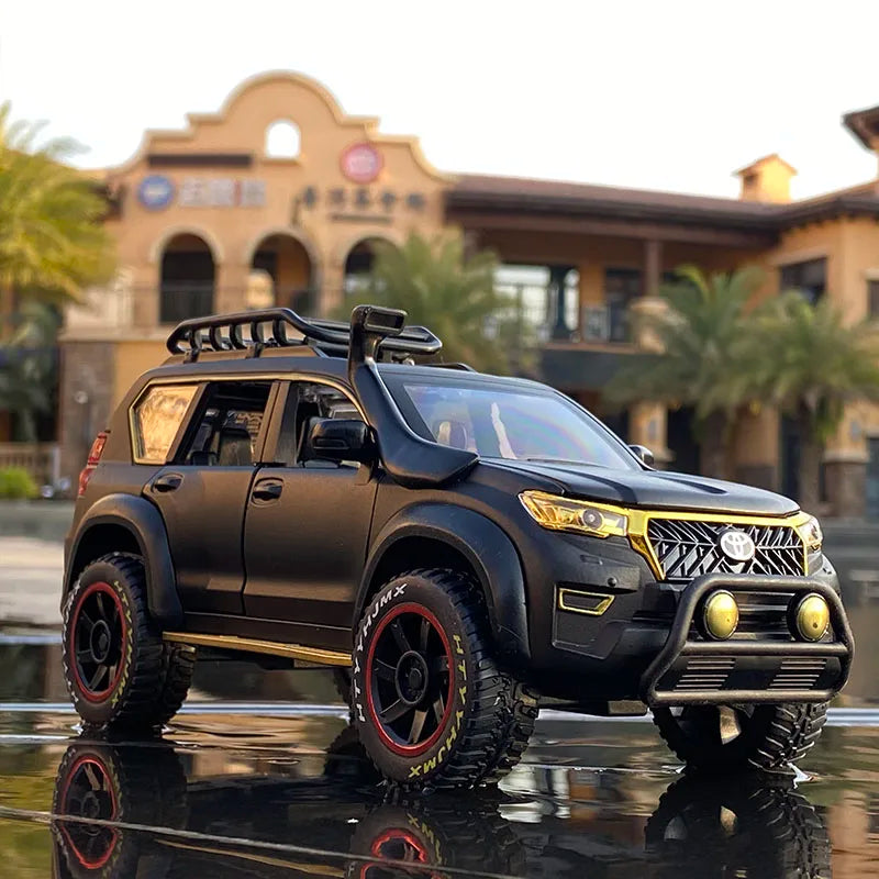 1:24 Toyota Prado SUV Alloy Car Model Diecast Metal Toy Modified Off-road Vehicles Car Model Simulation Collection Kids Toy Gift