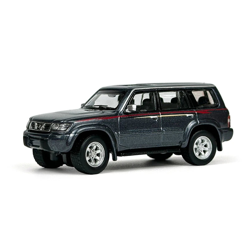 1:64 Scale Nissan Patrol 1998 Y61 Car Model 1:64 Metal Diecast Miniature Ariya X-trail Q50S Q70L QX70S QX60 QX80 Vehicle Toys