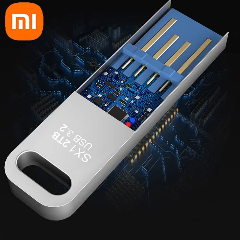 Xiaomi 2TB Flash Drive USB 3.2 Super High Speed Transfer Metal Mini U Disk Pen Drive Type C Memory Waterproof Disk SSD U Drive