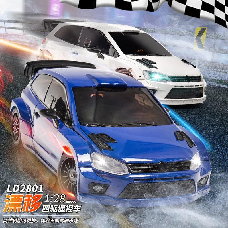 LDRC LD2801 four-wheel drive drift remote control car POLO full proportion adult RC boy toy charging racing car Christmas gift