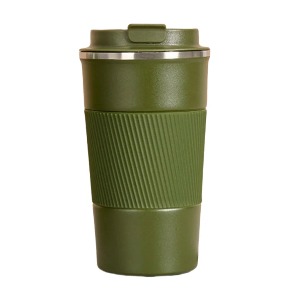 Stainless Steel Insulated Cup 12.85/17.25oz Double-layer Leak-Proof Travel Mug For Outdoor Sports Car Use Portable Vacuum Bottle