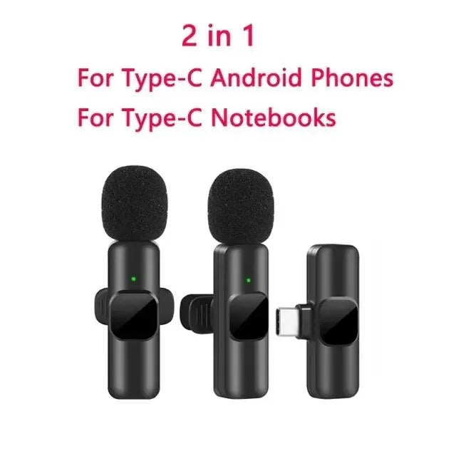 Xiaomi New Wireless Lavalier Microphone Portable Audio Video Recording Mini For Iphone Android Live Broadcast Gaming Phone Mic