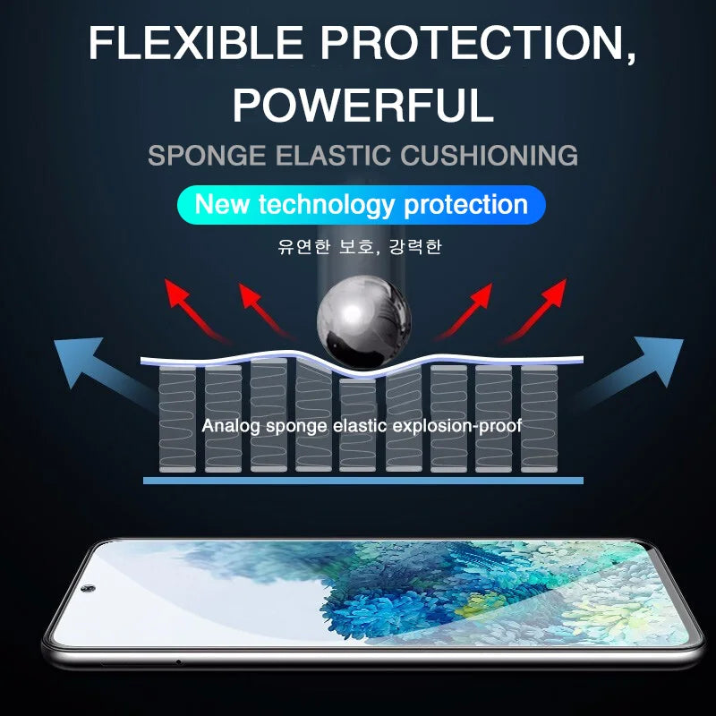 4PCS Hydrogel Film Full Cover For Samsung Galaxy A50 A51 A52 A53 A70 A71 A72 A73 A12 A21S A52S A33 A54 A20 A40 Screen Protector