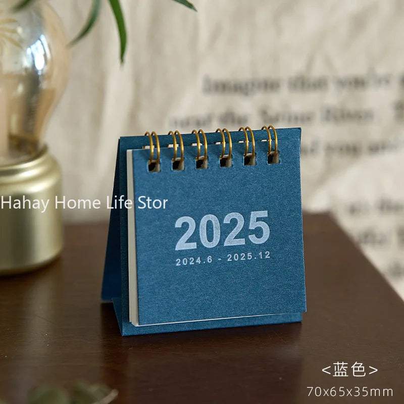 2025 Desk Calendar Kawaii Mini Calendar Books To Do List Daily Monthly Yearly Planner Time Manegement Desk Decorations تقاويم