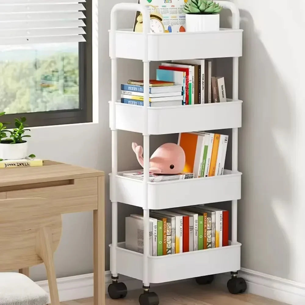 Multi-Layer Trolley Rack Kitchen Floor Bedroom Baby Snacks Mobile Bathroom Bathroom Storage Storage Rack