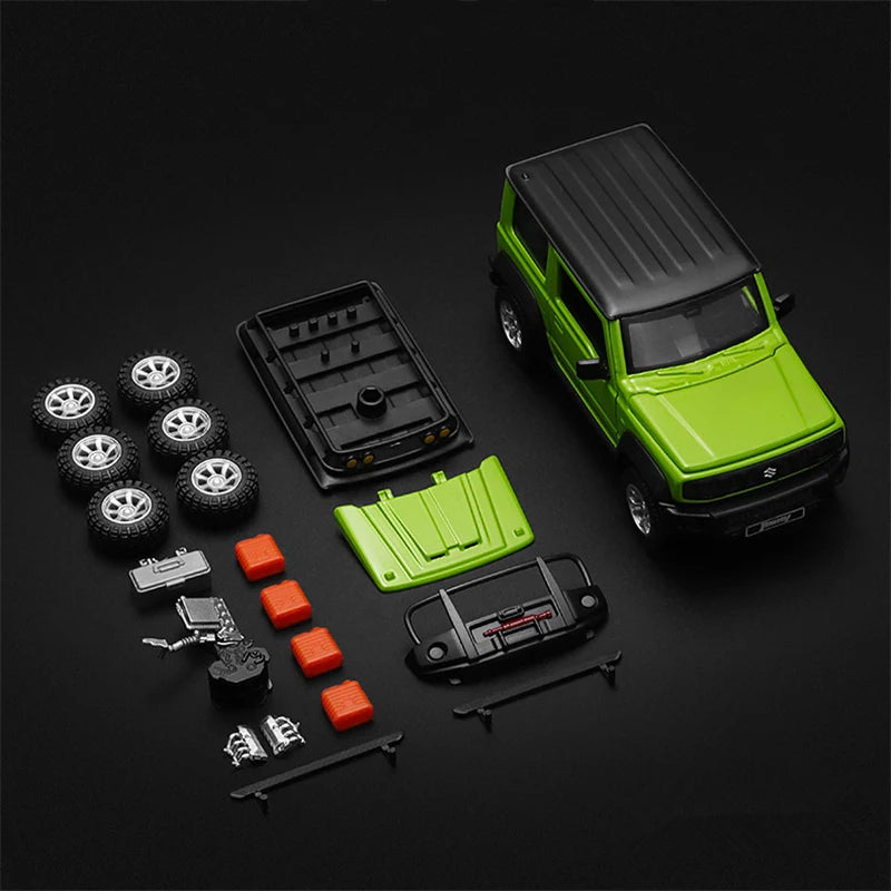 Assembly Version 1:32 Suzuki Jimny SUV Alloy Modified Car Model Diecasts Metal Off-road Vehicles Model Simulation Kids Toys Gift