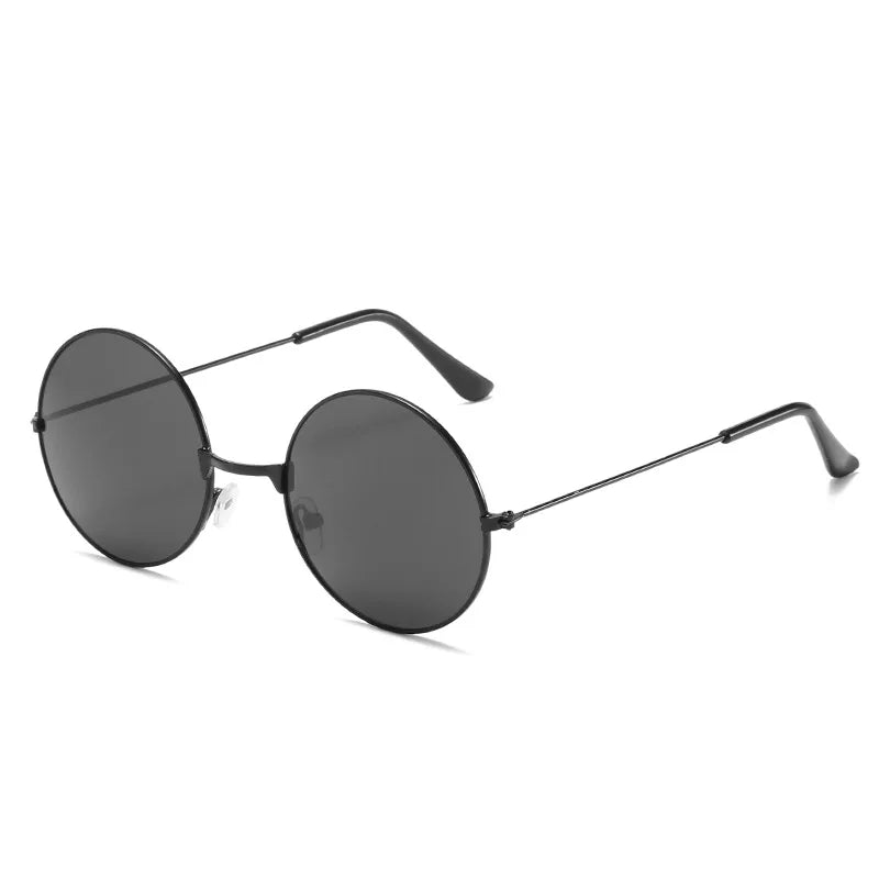 Black Glasses Popular Round Metal Men Sunglasses Retro Vintage Sunglasses for Men Women Fashion Eyewear Sun Glasses UV400