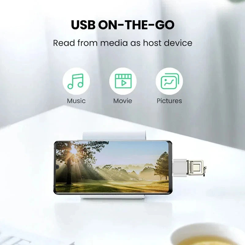 Type C to USB A Adapter 3.0 USB-C OTG Data Connector For  Samsung Huawei Xiaomi Cellphone Compute MacBook Pro iPad Mini Notebook