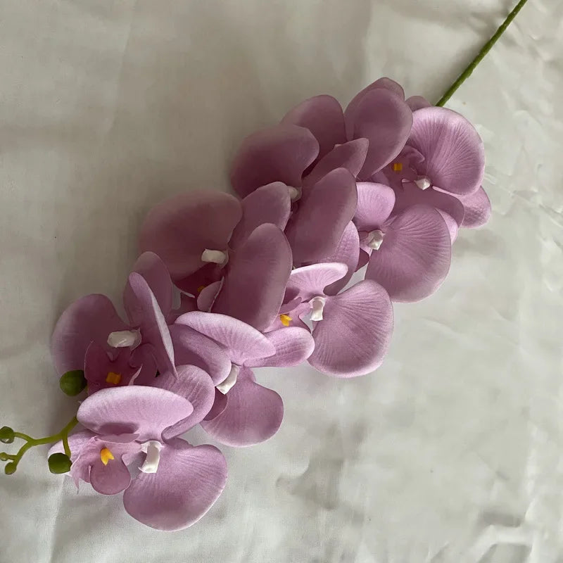 97CM European Autumn 9-prong Plush Phalaenopsis Hotel Home Furnishing Flower Art Decoration Photography Shooting Props