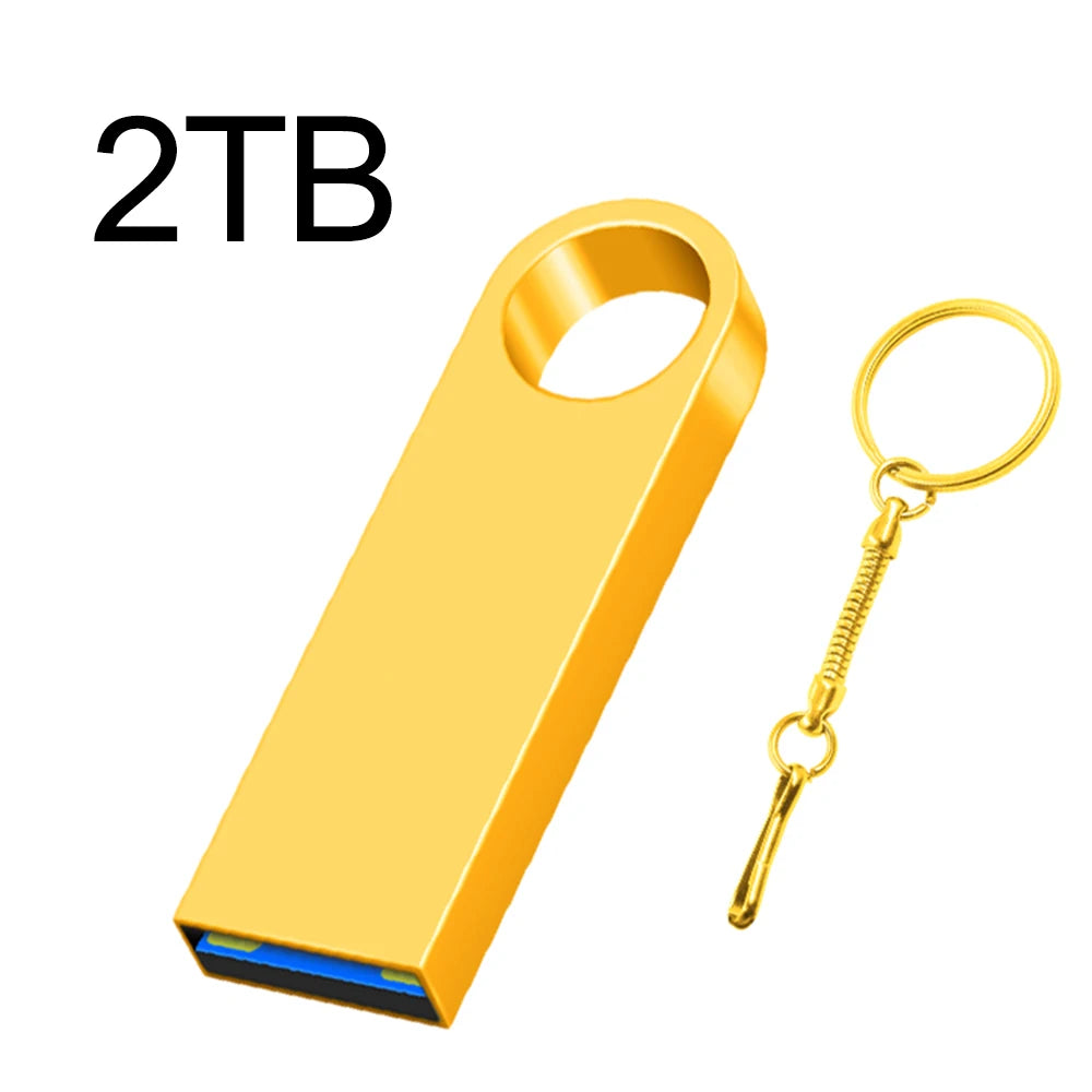 New 2025 Metal Pen Drive 2TB Cle Usb Flash Drives 1TB High Speed Pendrive 512TB 128GB Memoria Usb 3.0 For xiaomi mijia equipment