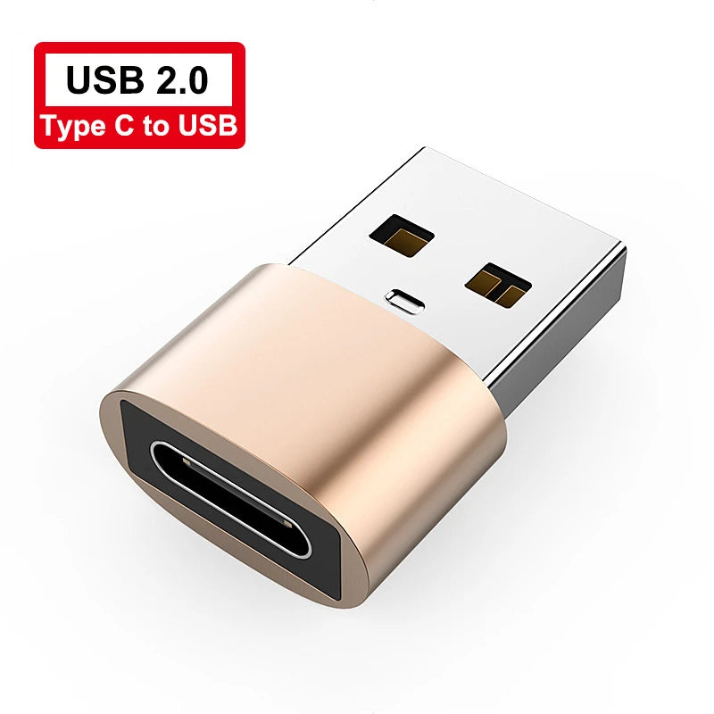 USB 3.0 To Type C Adapter  LED OTG To USB C USB-A To Micro USB Type-C Female Connector For HUAWEI Samsung Xiaomi  POCO Adapters