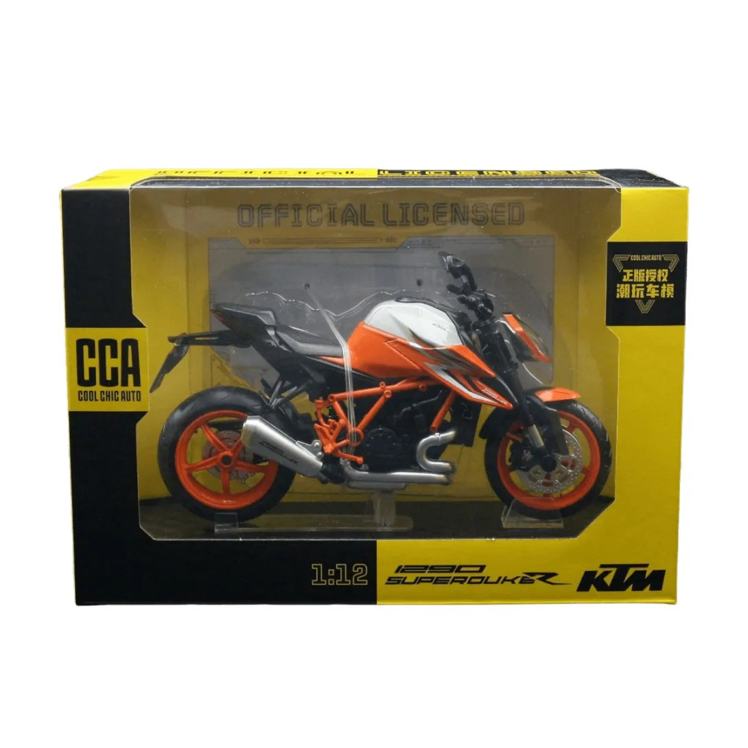 1/12 KTM 1290 Super Duke R 2022 Toy Motorcycle CCA Diecast Model 1:12 Sport Racing Miniature Collection Gift For Kid Children