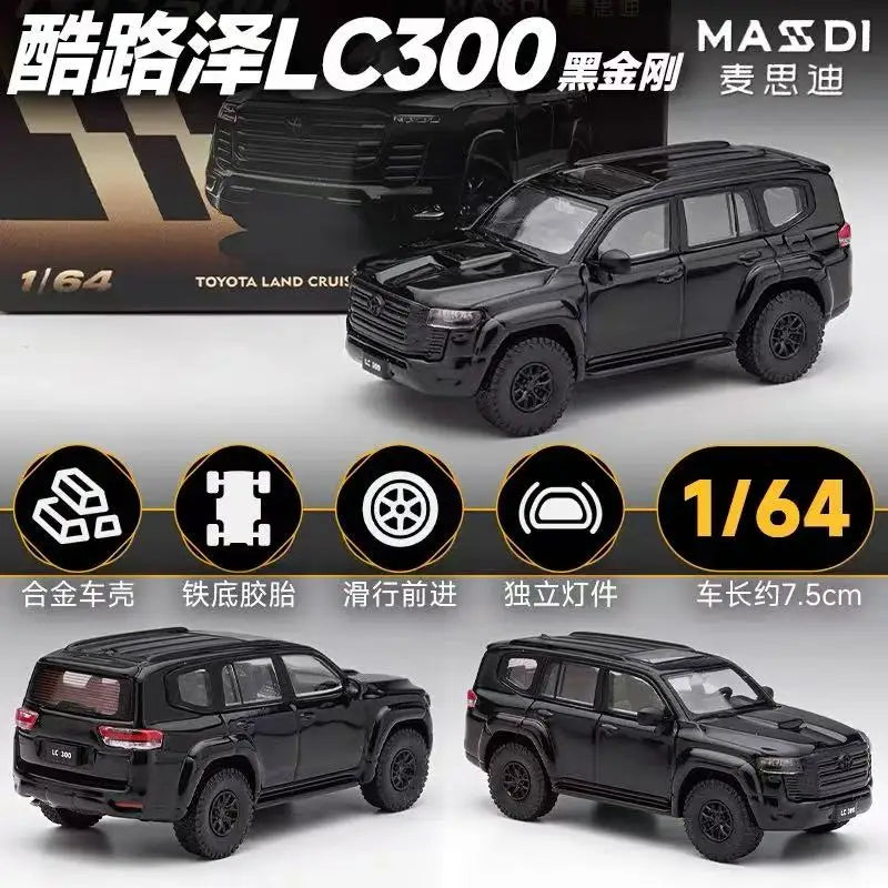 1/64 Toyota Land Cruiser LC80 LC300 Alloy Car Model Diecast Metal Toy Mini Car Vehicle Model Simulation Children Gift Decoration