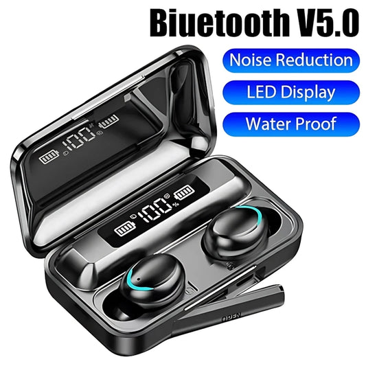 NEW F9 Upgrade TWS Bluetooth Earphones Wireless Headphone 9D Stereo Sports Waterproof Earbuds Headset With Microphone For Xiaomi