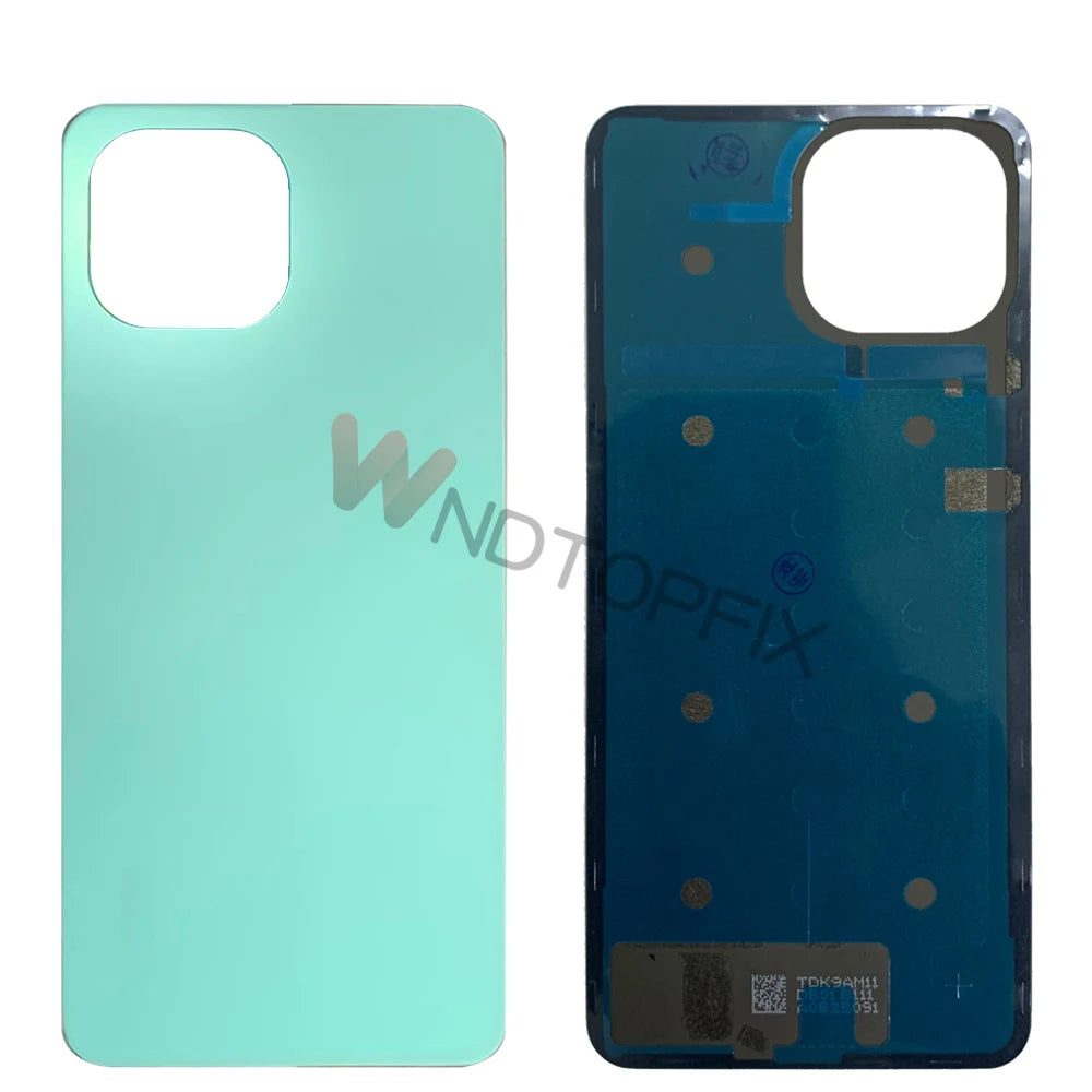 6.55" For Xiaomi Mi 11 Lite Battery Cover Back Glass Panel Rear Door Case Replacement Parts For Mi 11 Lite Back Cover With Logo