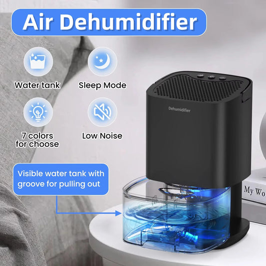 Smart Air Purifier Dehumidifier Home Mini Mute Dehumidification Dryer For Home Room Office Kitchen Deodorizer Dryer EU/US Plug