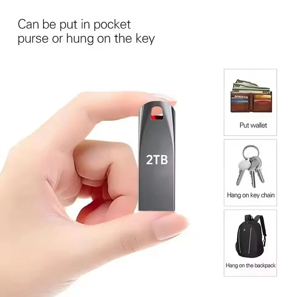 Xiaomi 2TB USB 3.0 Metal Flash Drives High Speed Pendrive 1TB 512GB 256GB Portable Usb Drive Waterproof Memoria Usb Flash Disk