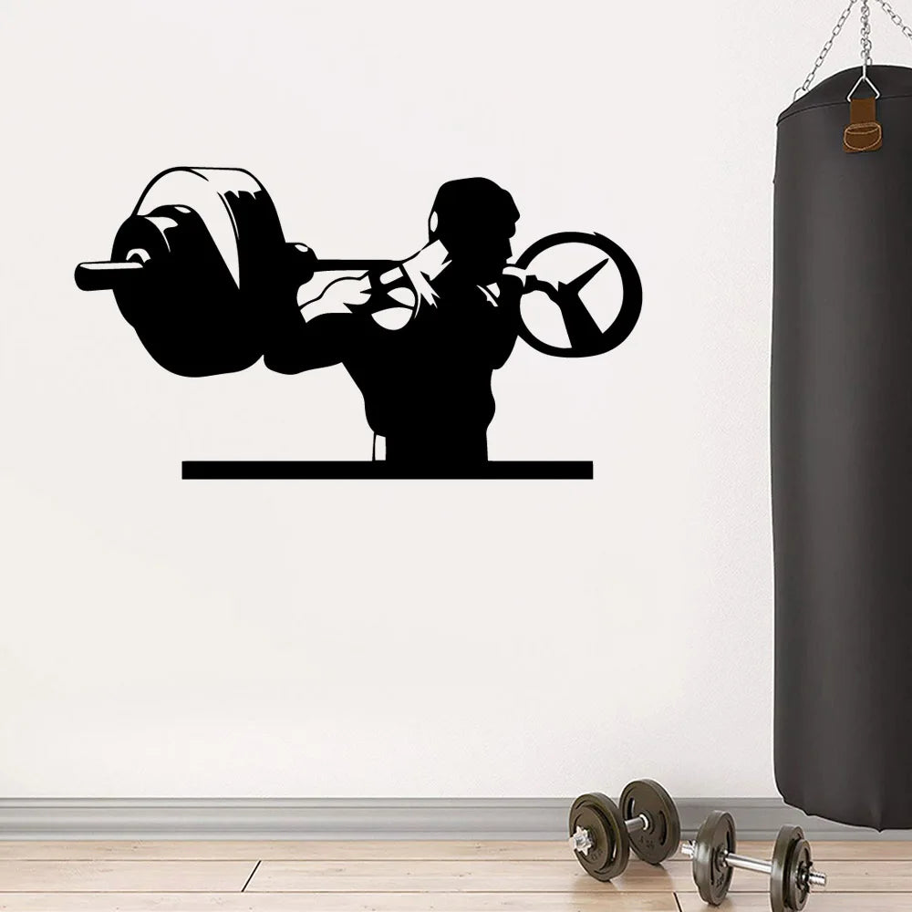 Gym Sticker Waterproof Vinyl Wallpaper Home Decor For Home Decor Living Room Bedroom Wall Art Decal