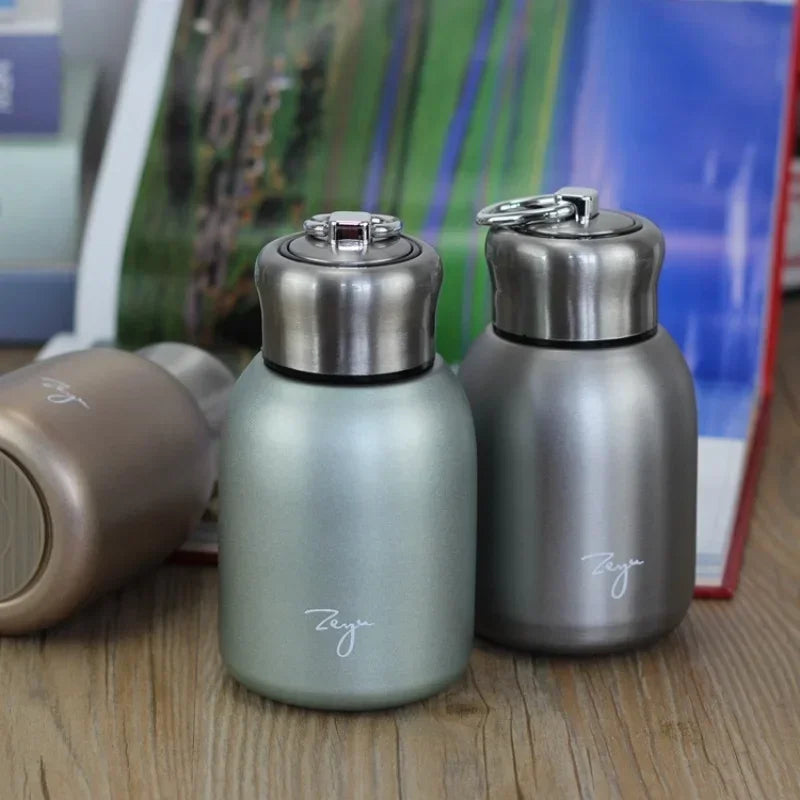 300ml Stainless Steel Mini Coffee Vacuum Flasks Lovely Double Vacuum Thermos Portable Travel Water Bottle Cups Insulated Cup